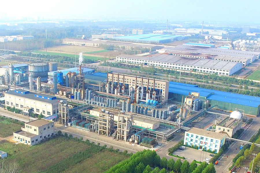 Aerial factory view